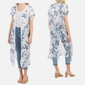 Elena Baldi Floral Silk Kimono